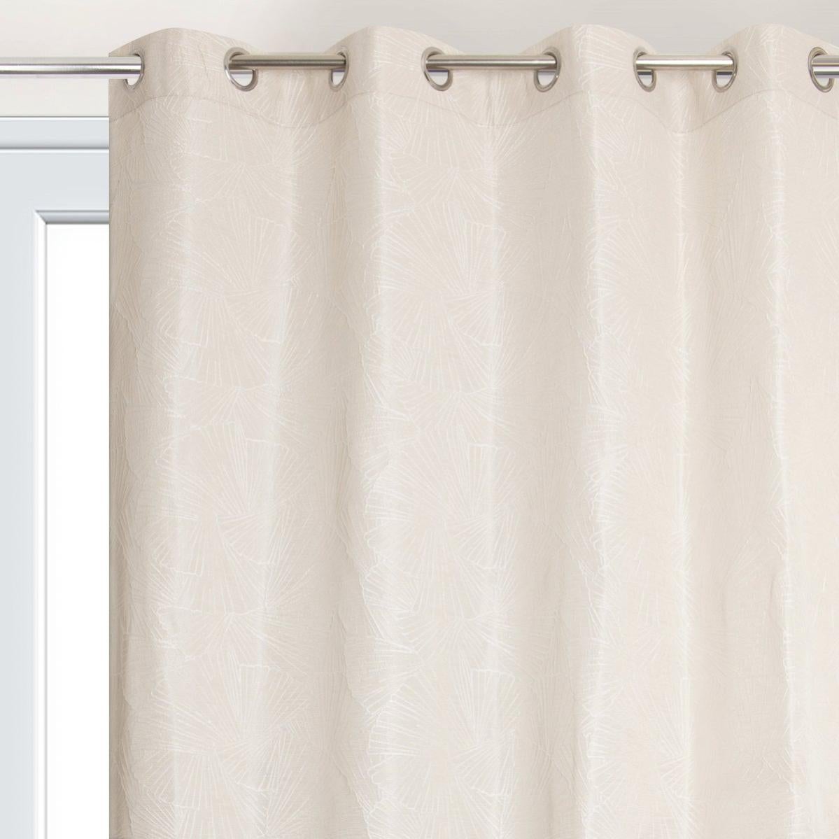 Blanc Mariclo Tenda bianco con ricami floreali 140x290