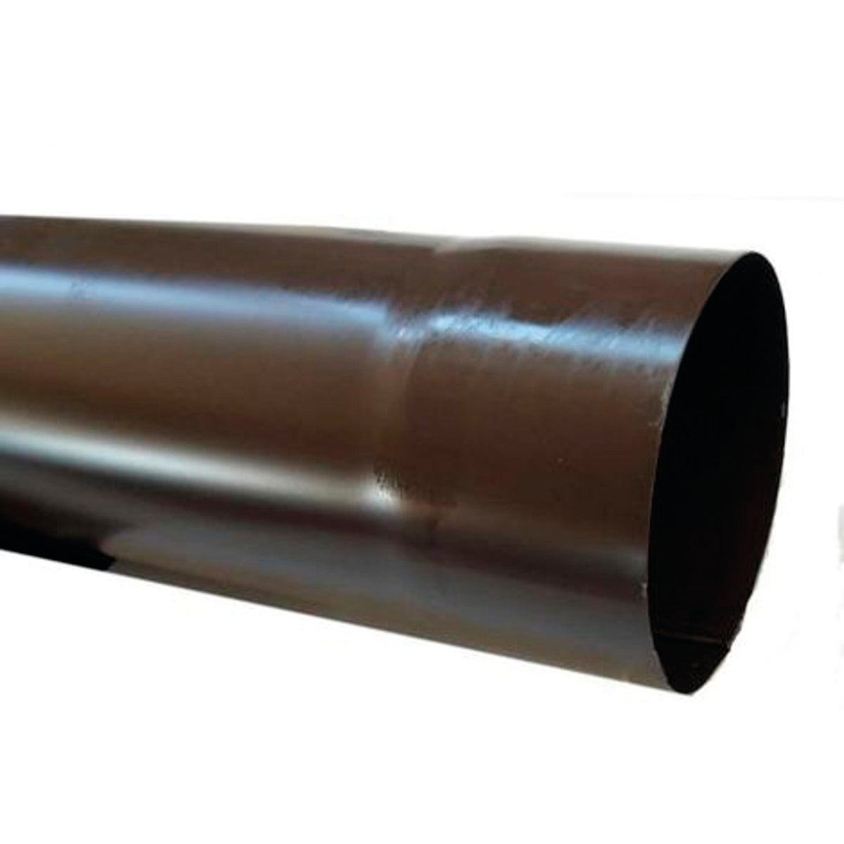 Tubo pluviale in acciaio marrone L 2 m, Ø 80 mm