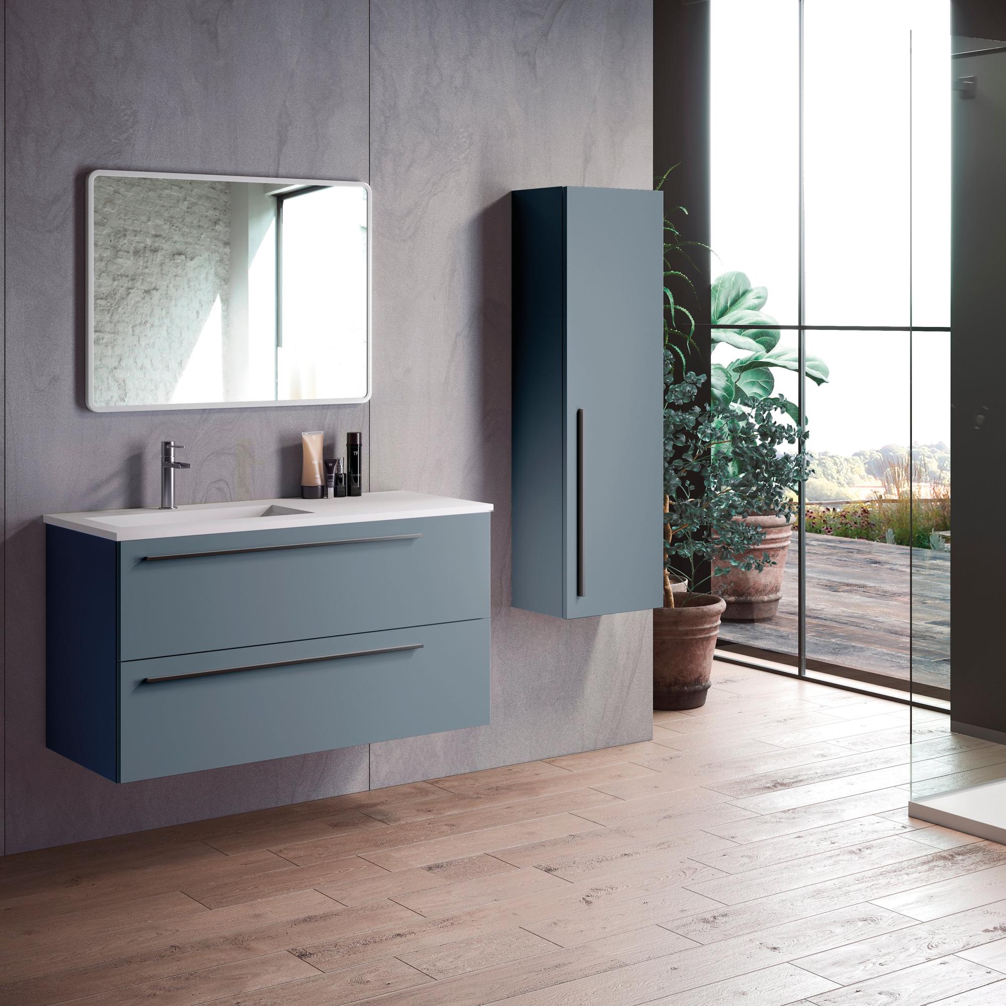 Mobile bagno Mia avio L 100 x P 45 H 55 cm Leroy Merlin