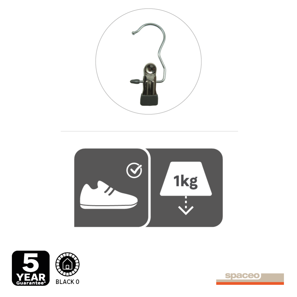 Gruccia Con Ventilatore Hang Air - Asciuga Vestiti Velocemente, Gancio In Acciaio Da 45kg - Foto 7