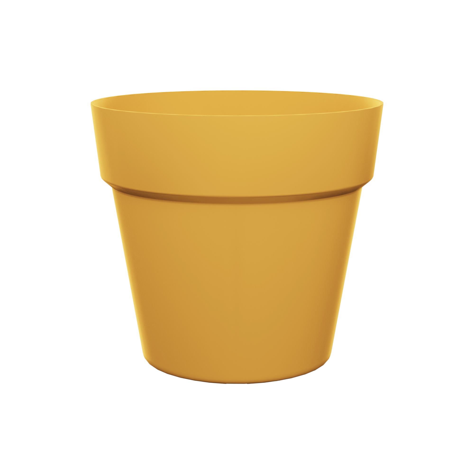 Vaso Pelras in alluminio senape 25 cm