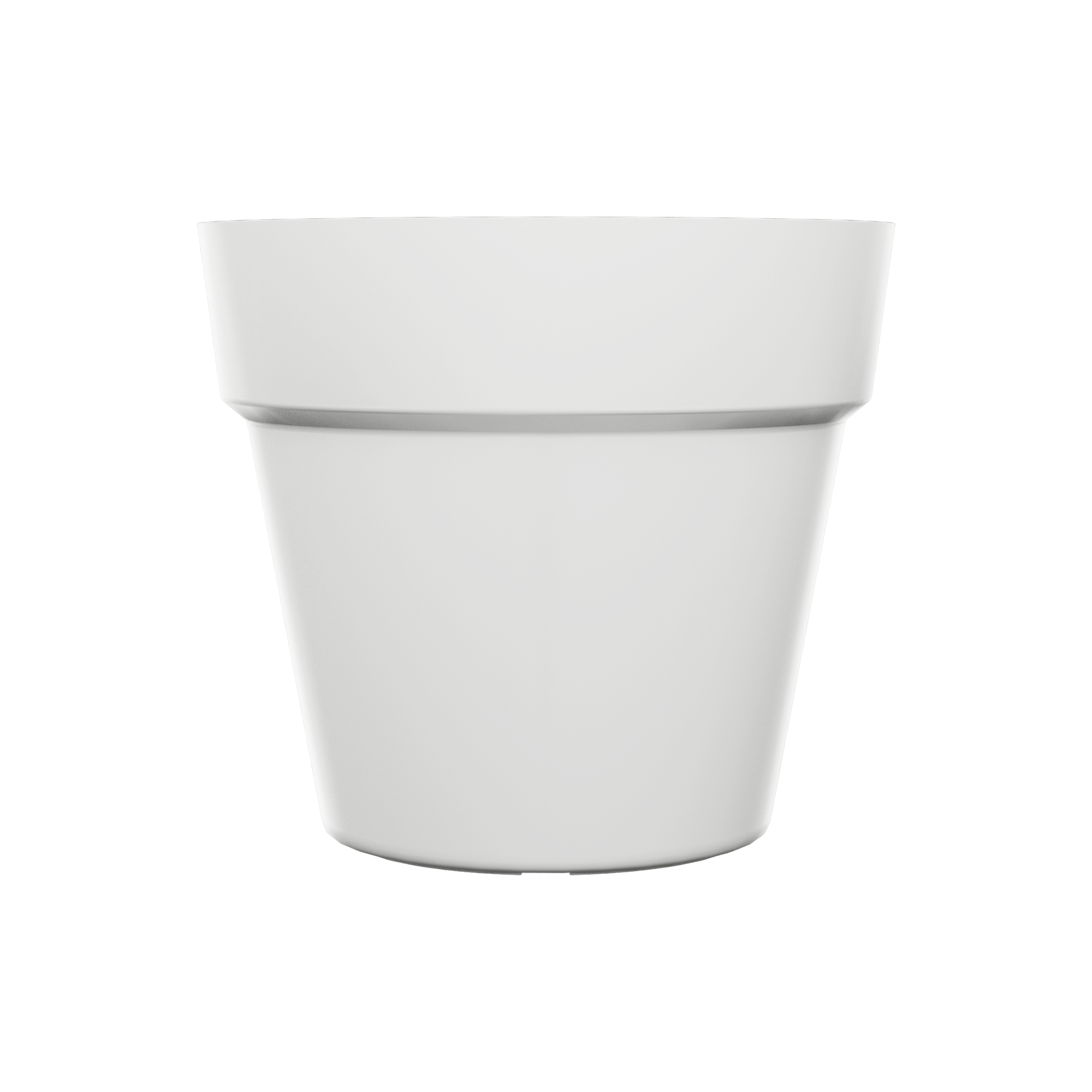 Doidol - Vaso Per Fiori Con Sottovaso In Polipropilene - 5 Pezzi, 18x18 Cm, Nero