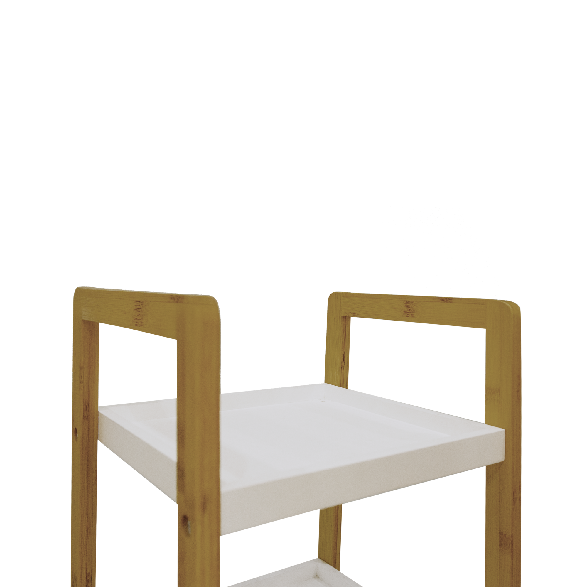 Bamboo Lifetime 48433 - Mensola 3 Ripiani In Bambù E Cromo Per Bagno - Portasciugamani E Organizer - 2