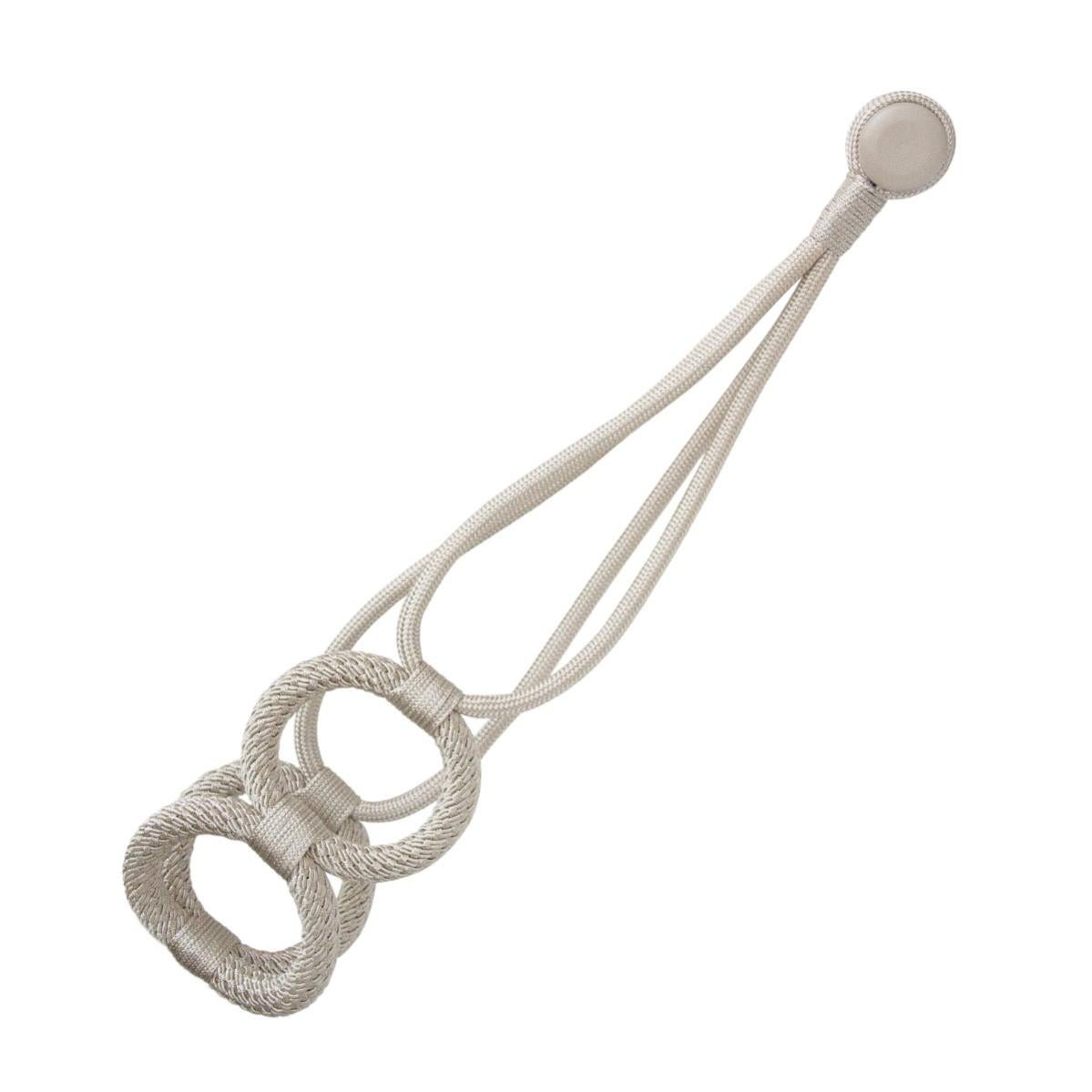 Fermatenda Magnetici In Cotone E Legno – 2 Pezzi Beige, Lunghezza 60 Cm, Senza Fori, Per Tende Spesse E Sottili, Stile Boho, Interni Casa E Ufficio