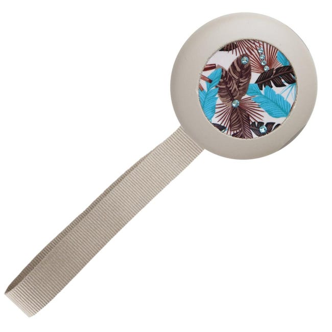 Raccoglitenda Per Gazebo - Con Bottone, Colore Beige, Lunghezza 57 Cm - Foto 2