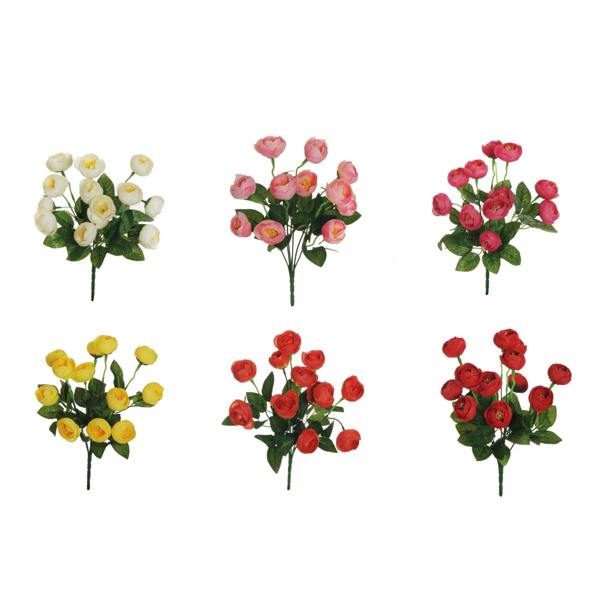 Set 6 Piante Artificiali H&H - Altezza 11 Cm - Decorazione Casa - Assortite E Realistiche - Foto 2