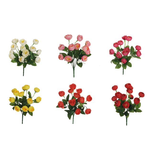 Set 6 Piante Artificiali H&H - Altezza 11 Cm - Decorazione Casa - Assortite E Realistiche - Foto 2