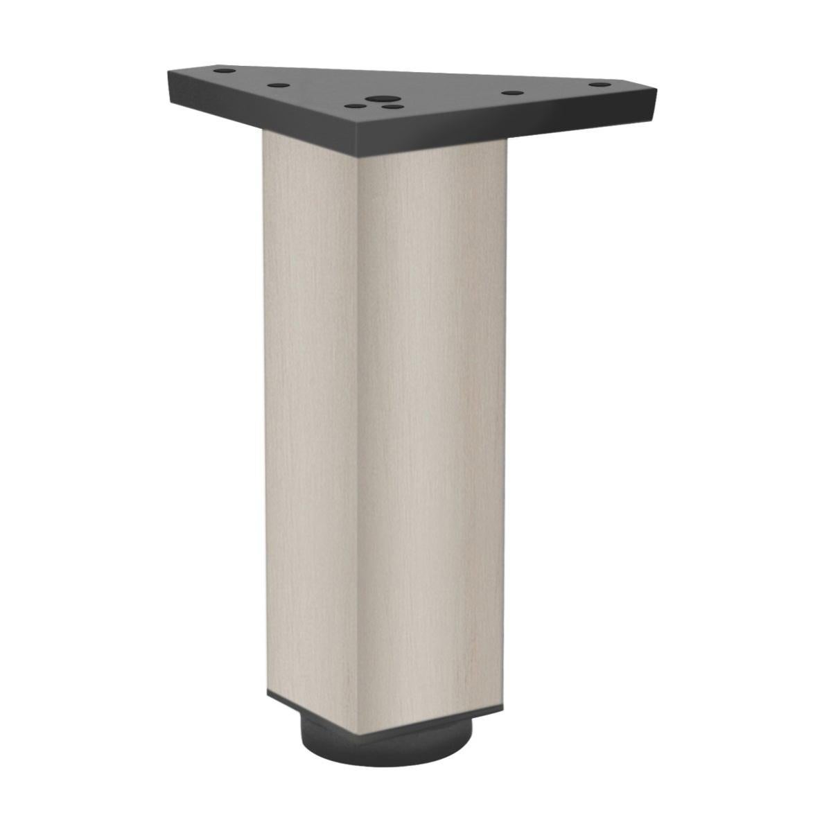 Piedi Letto In Metallo Nichel Satinato - Altezza 150mm, 4 Pezzi, Stile Moderno