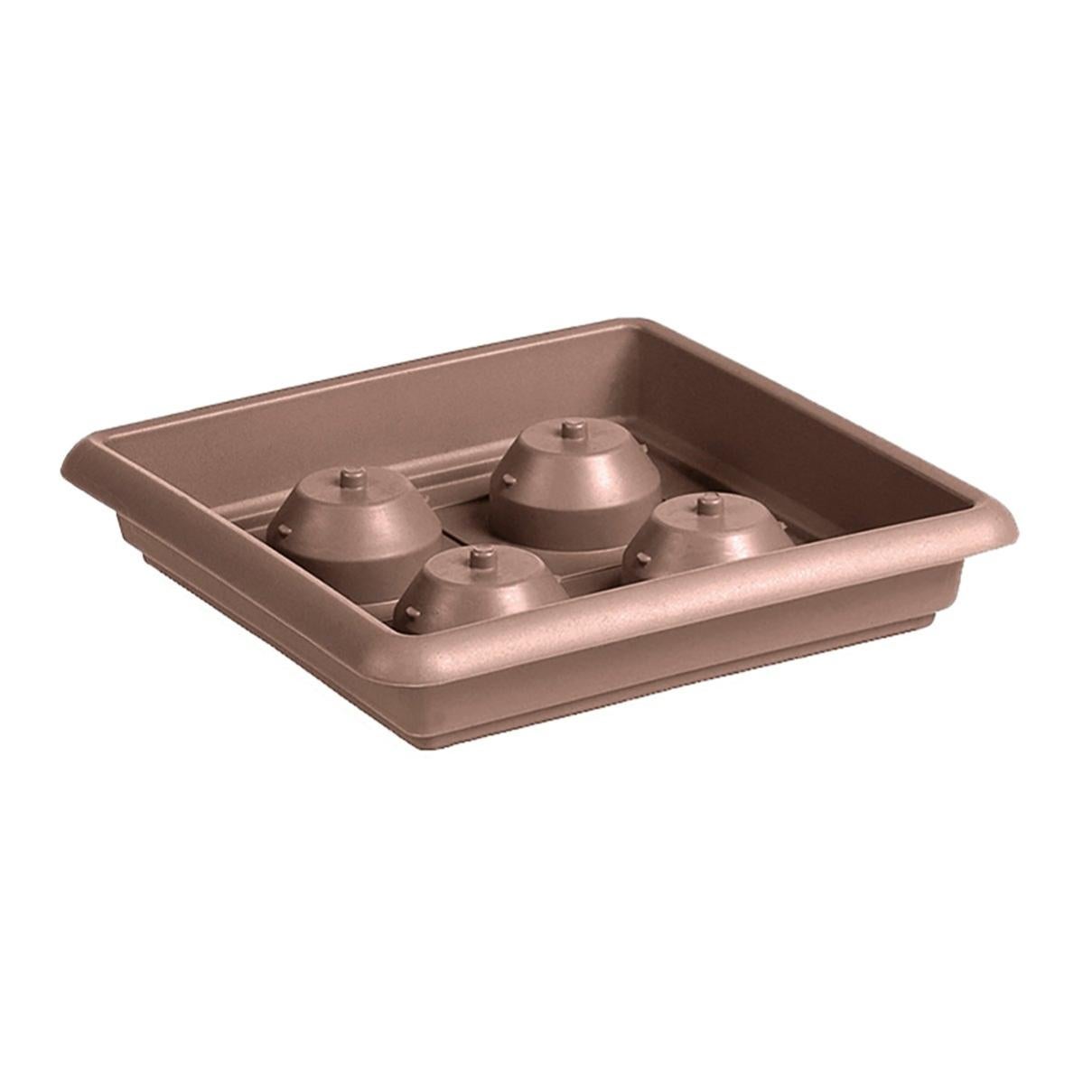 Stefanplast Vaso Mediterraneo In Polipropilene – Marrone, Diametro 45 Cm, Resistente Al Gelo E Ai Raggi Solari, Made In Italy