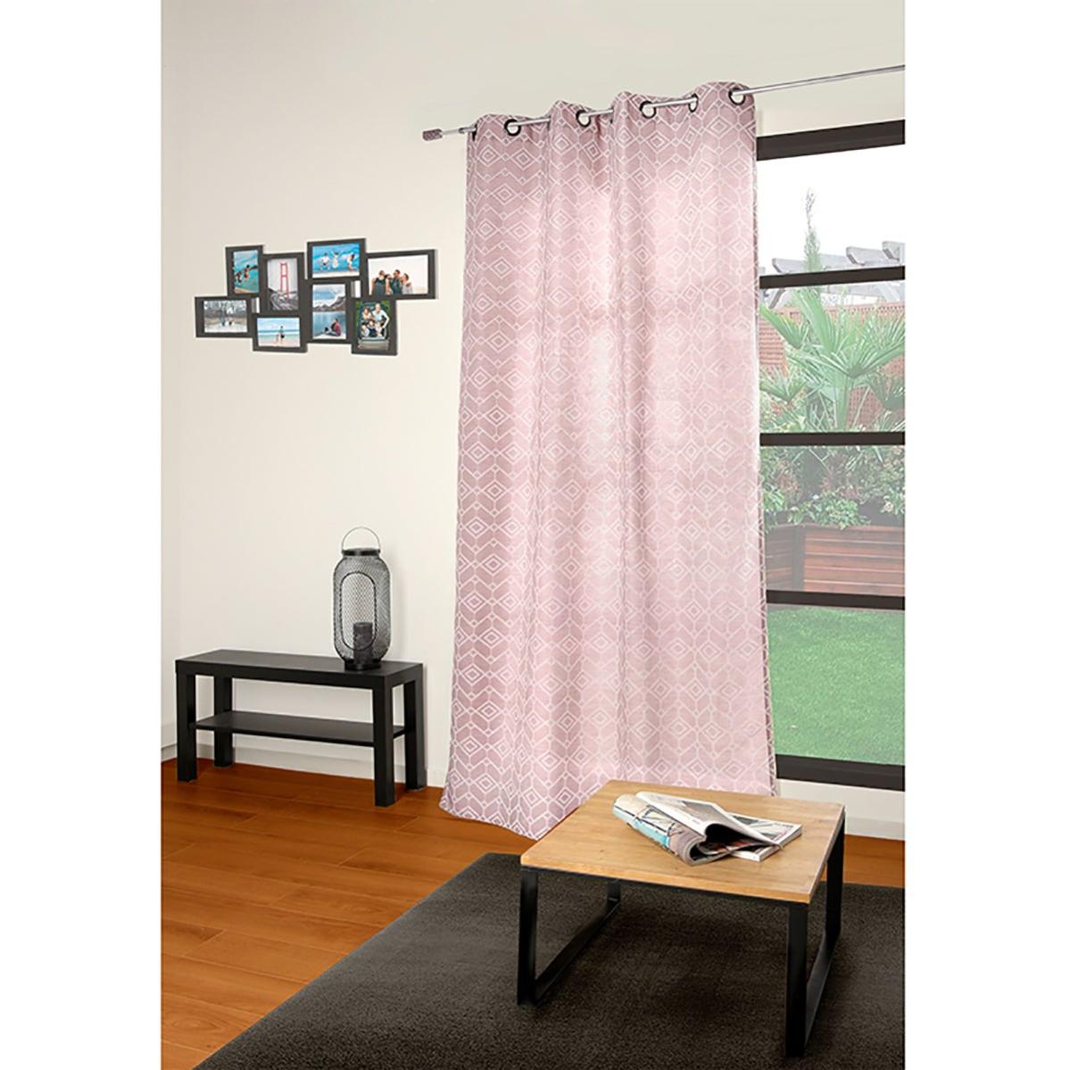 Albani Tenda Con Occhielli Maric | 245x140 Cm | Tessuto Trasparente Color Argento