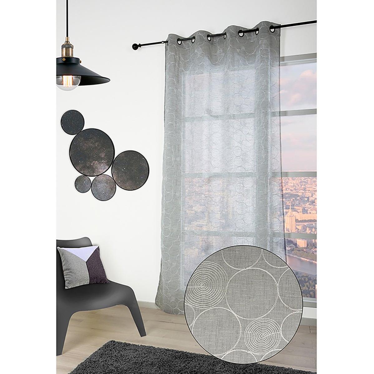 Maison Exclusive - Tende Oscuranti con Anelli in Metallo 2 pz Grigie 140x175 cm | Leroy Merlin