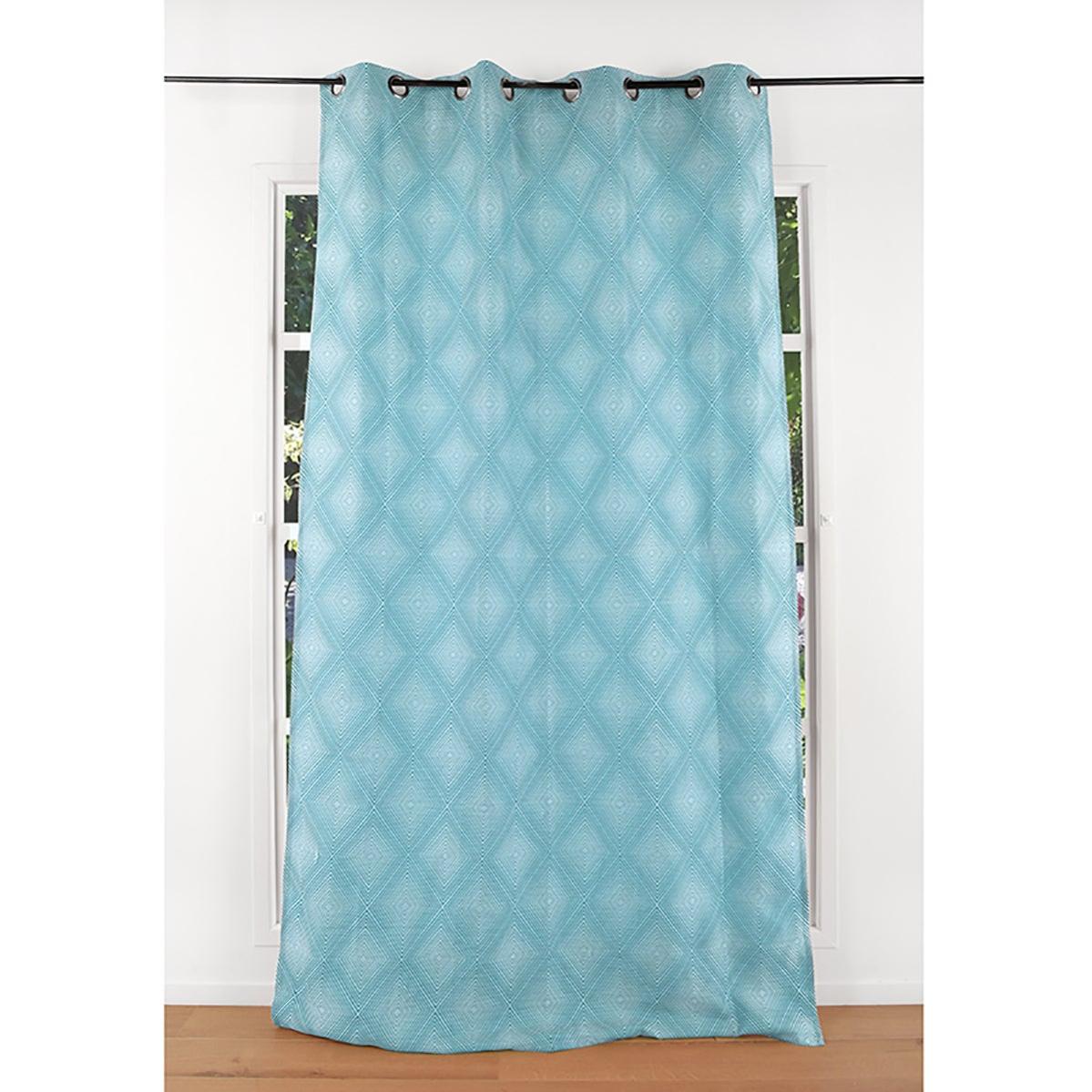 Heimtexland Tenda Barocco Con Occhielli – 245x140 Cm – Tessuto Jacquard Con Ornamenti Naturale E Argento – Certificata Ökotex
