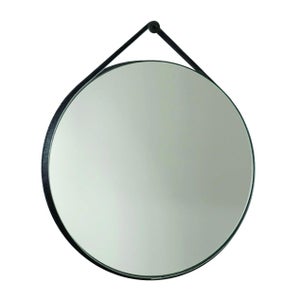 Specchio Bagno con Led Luce da Parete Rotondo Specchio Bagno con Cinghia  Interruttore Touch - 60cm Oro Cornice