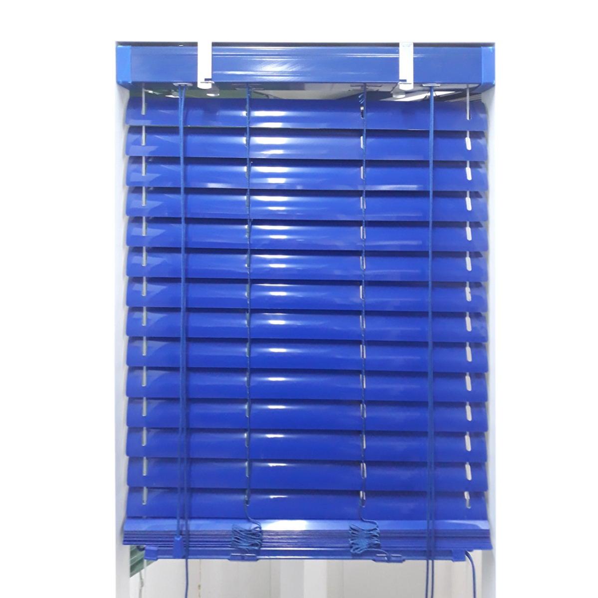 Veneziana esterna con guide in alluminio, blu, 80x300 cm