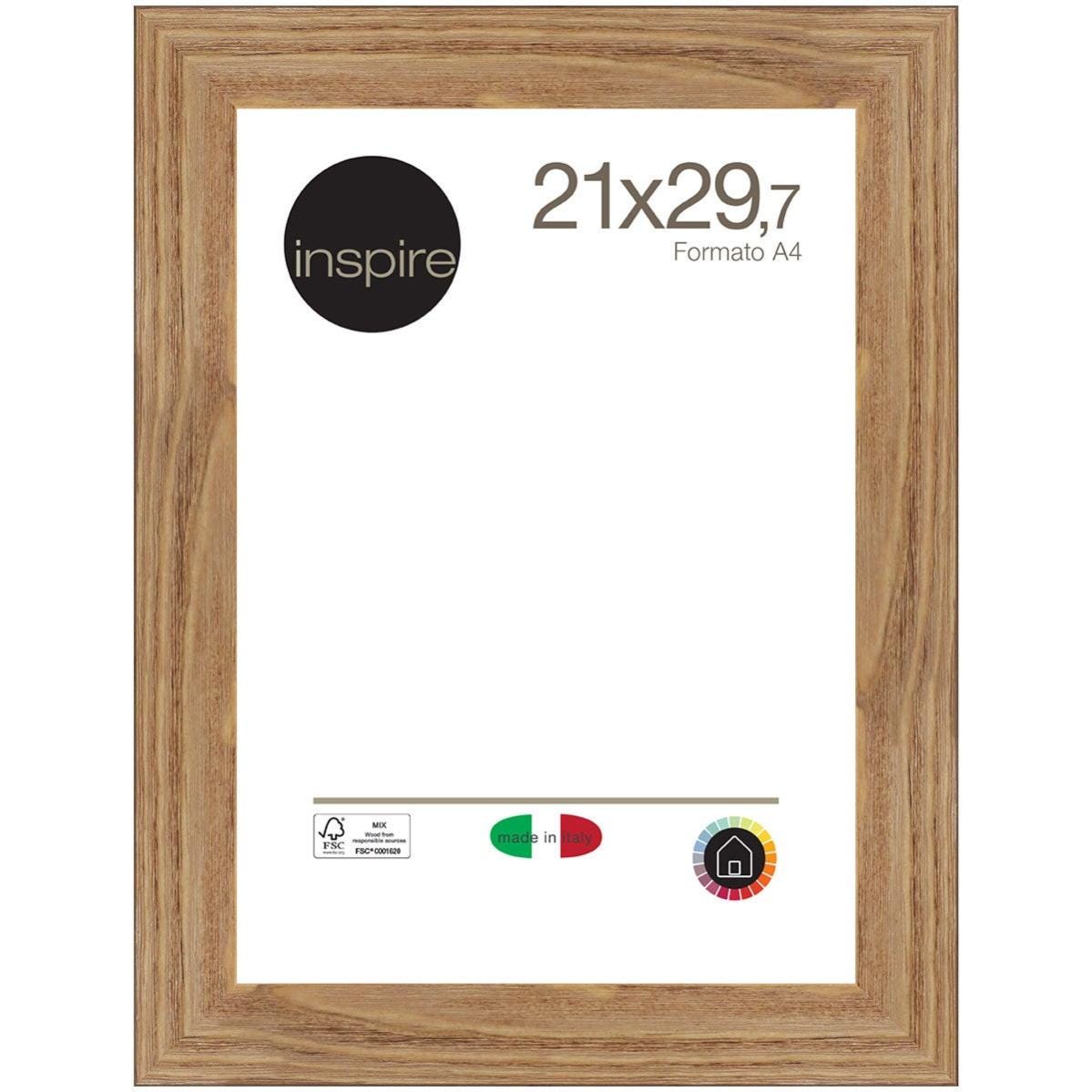 Cornice INSPIRE Maussane quercia opaco per foto da 21x29.7 (A4) cm