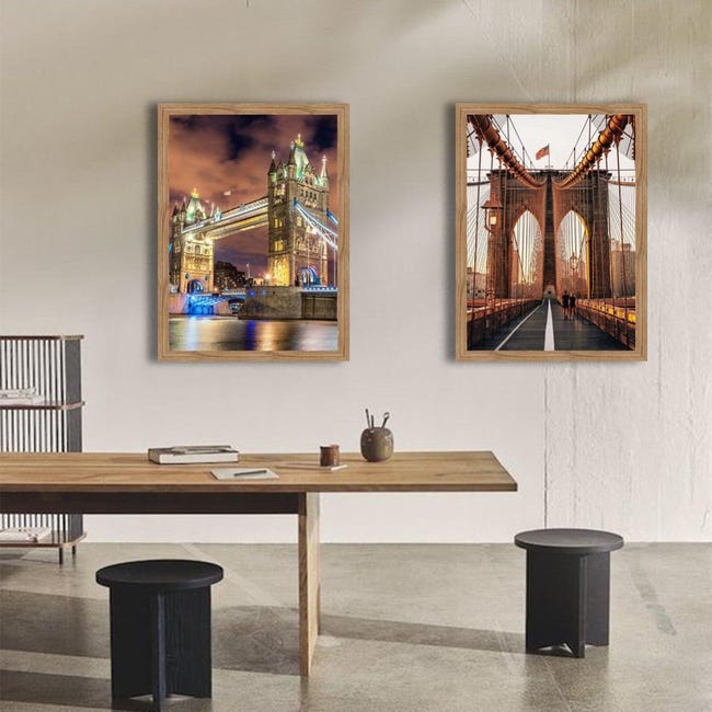 Cornice INSPIRE Maussane quercia opaco per foto da 35x50 cm