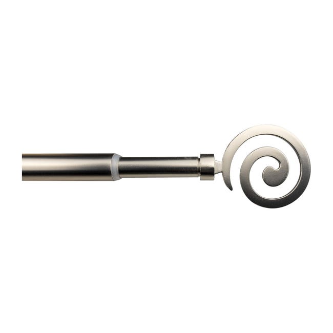 Kenney Fast Fit Pewter Pewter Milton Curtain Rod 66 in. L X Kenney Fast Fit Pewter Pewter Milton Curtain Rod 66 in. L X
