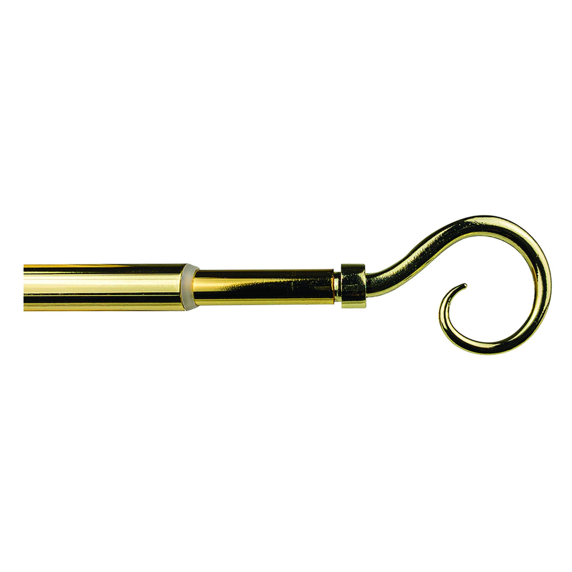 Bastone Per Tenda Estensibile Kippen 120-200 Cm - Ottone Antichizzato, Con Gancio E Supporti - Foto 10