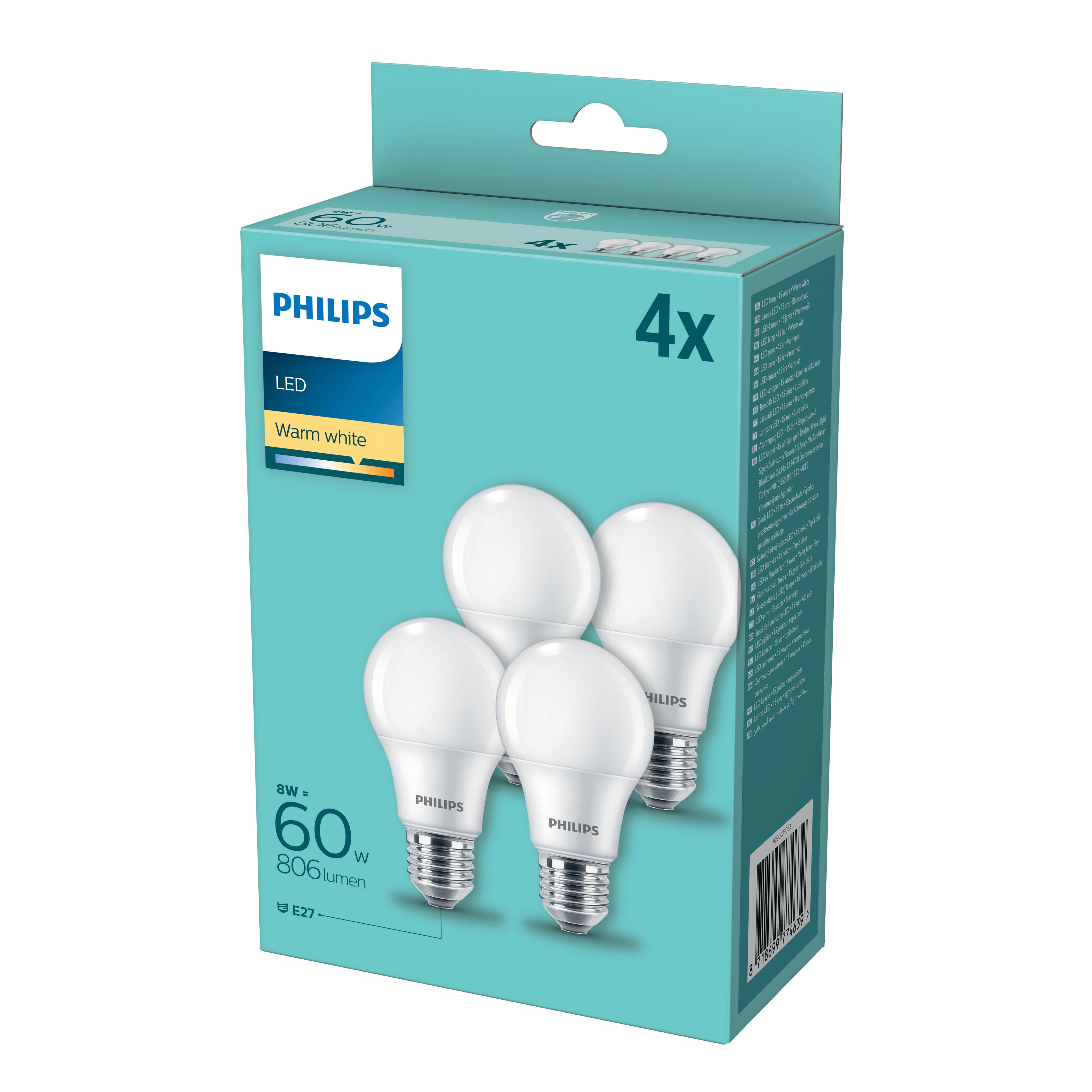 Lampadina LED, goccia, opaco, luce naturale, 150W=2452LM (equiv 150 W),  360° , PHILIPS