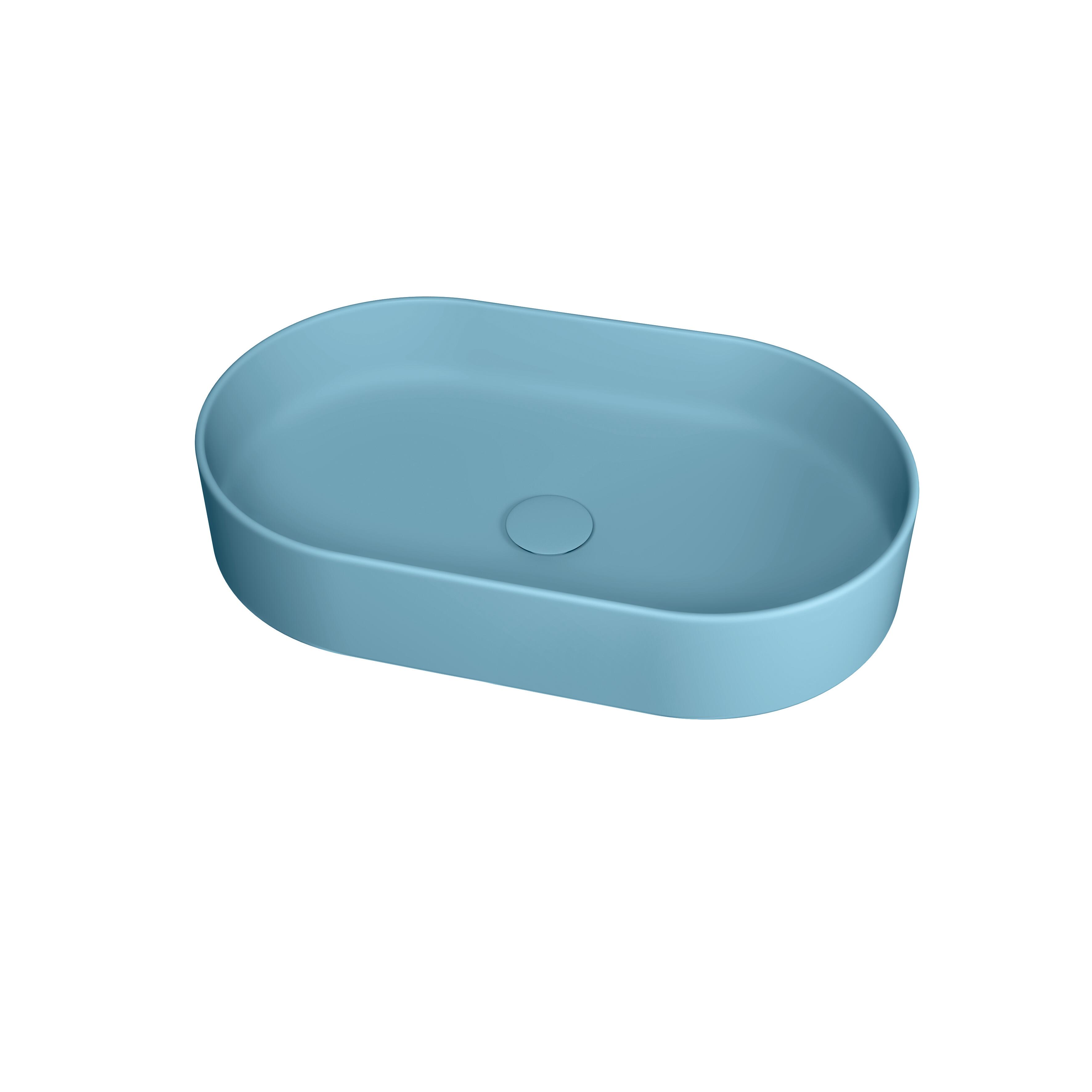 Lavabo da appoggio ovale 60x36 in ceramica in offerta