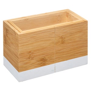 9069 - Porta Posate In Legno Moderno Decorato Da Cassetto Per Bar  Ristorante Casa Organizer 27 X 25 X 7 Cm - TRM Company