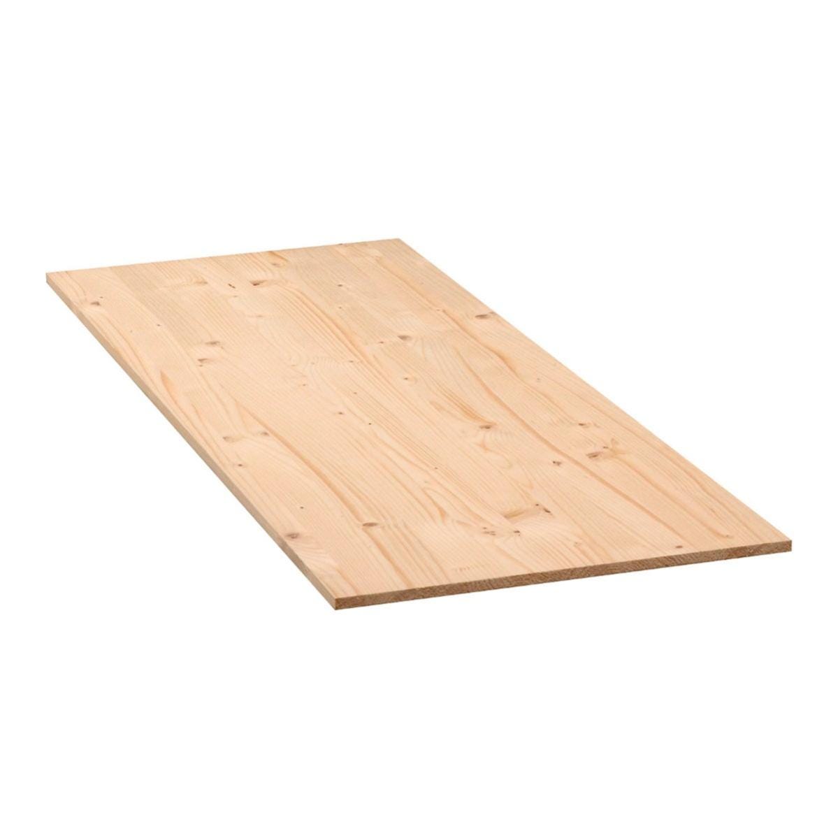 Tavola Lamellare In Legno Di Ayous, 1° Scelta 60 X 120 Cm Sp 18 Mm - Foto 2