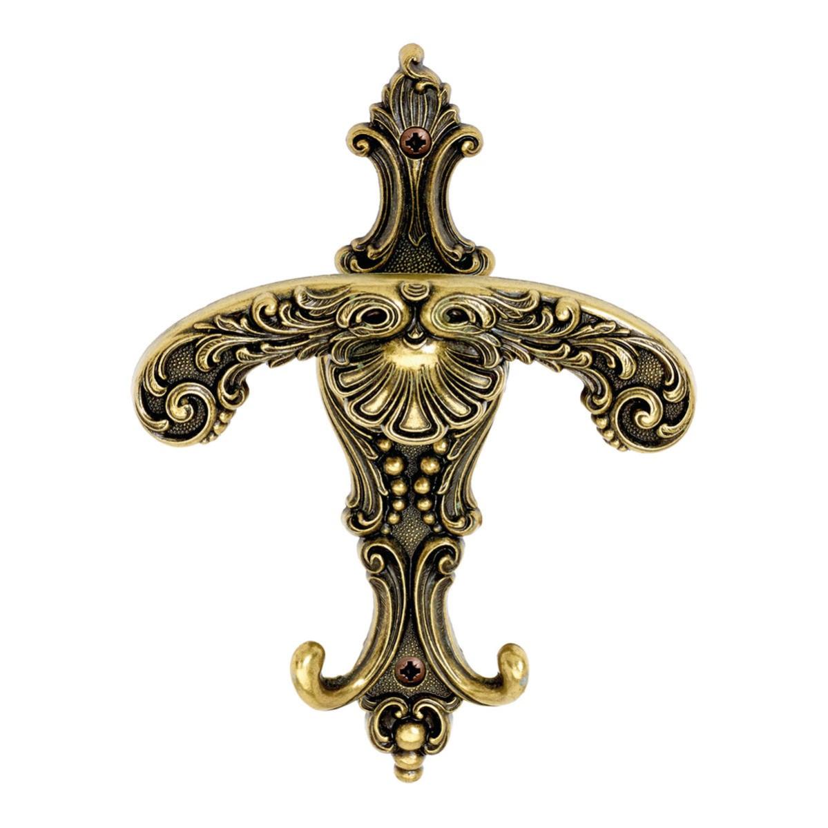 Ganci Appendiabiti Vintage Fuxxer - Set 4 Pezzi In Ferro Effetto Bronzo 75mm - Foto 2