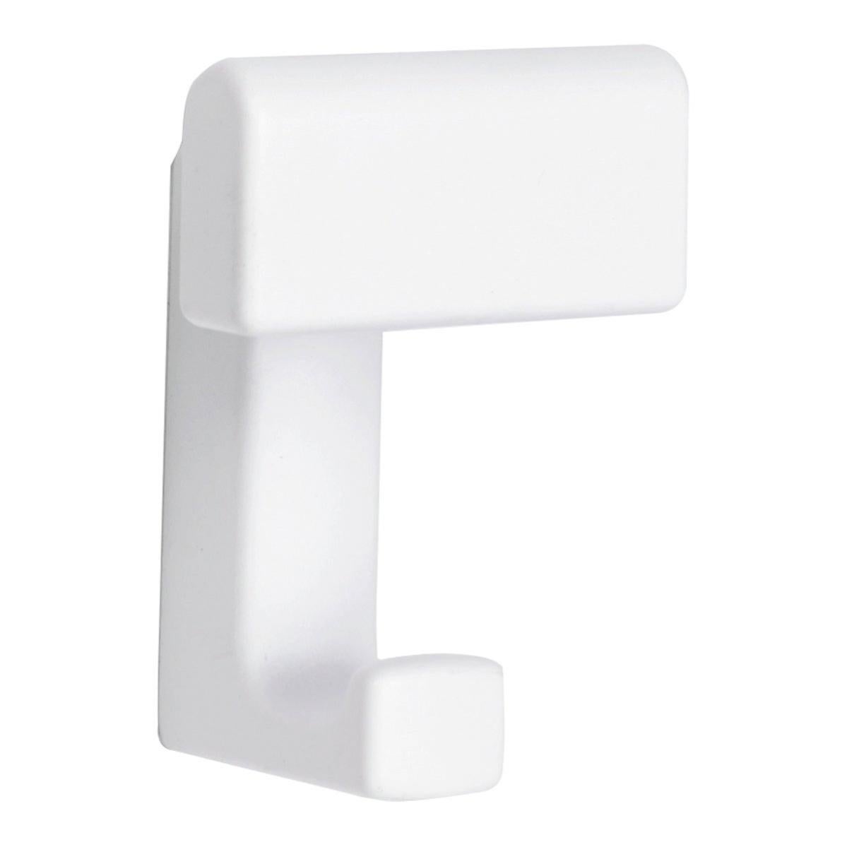 4 Ganci Metallo Per Armadi | Appendiabiti Per Porte E Pareti | Bianco - Foto 2