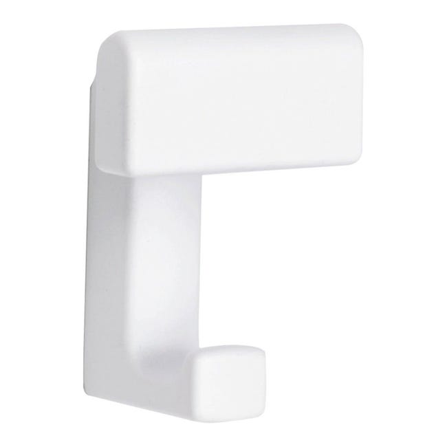 4 Ganci Metallo Per Armadi | Appendiabiti Per Porte E Pareti | Bianco - Foto 2