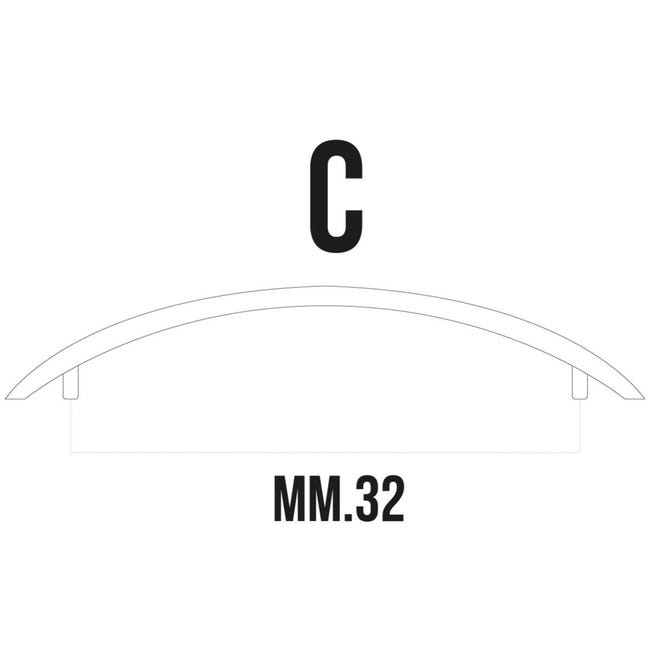 Maniglia per mobile Metal Style cromo lucido interasse 160 mm MG32334 •  Maniglie Design