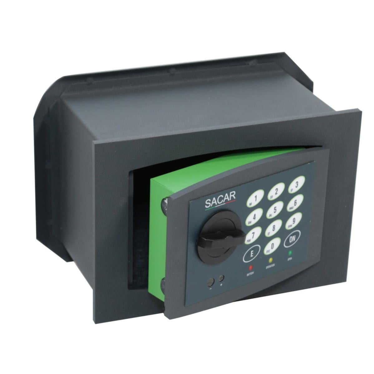 Cassaforte con codice elettronico a incasso L 26 x H