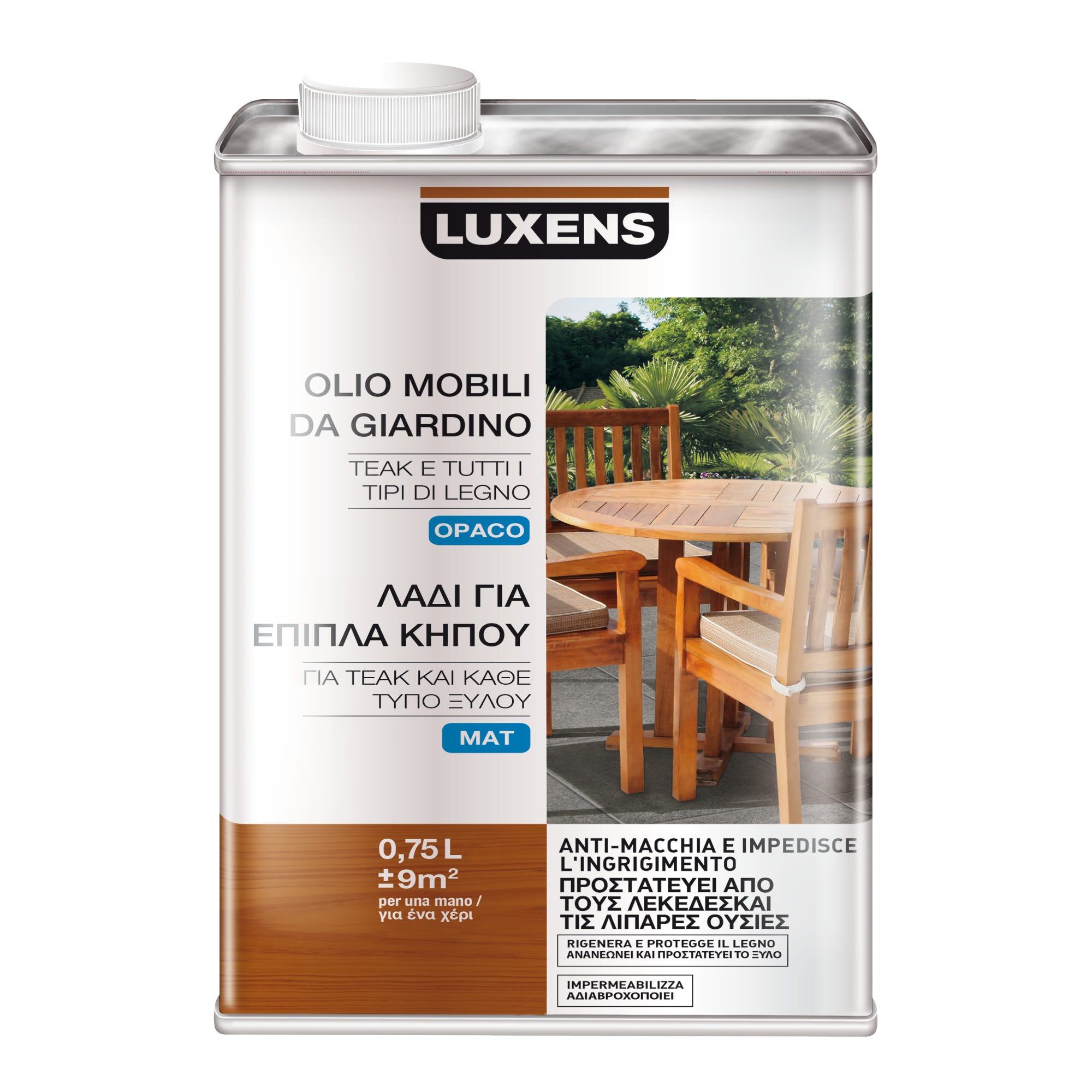 Olio per legno da esterno LUXENS trasparente, 0.75 lt