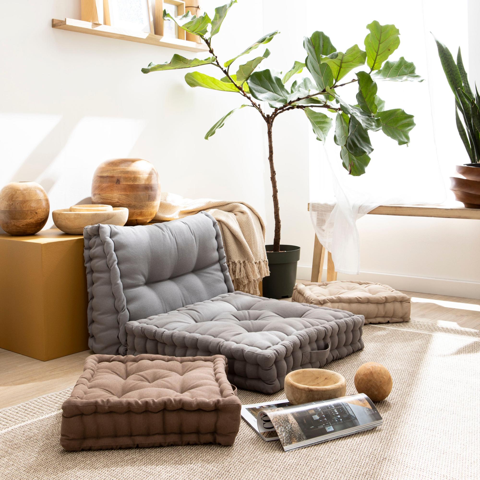Cuscino da pavimento Futon INSPIRE Ennio verde 40 x 40 cm | Leroy Merlin