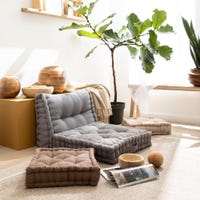 Cuscino da pavimento Futon INSPIRE Ennio verde 40 x 40 cm | Leroy Merlin Cuscino da pavimento Futon INSPIRE Ennio verde 40 x 40 cm | Leroy Merlin