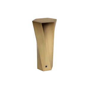 Supporto doppio aperto Ø20mm Manhattan in alluminio oro satinato 12cm  INSPIRE