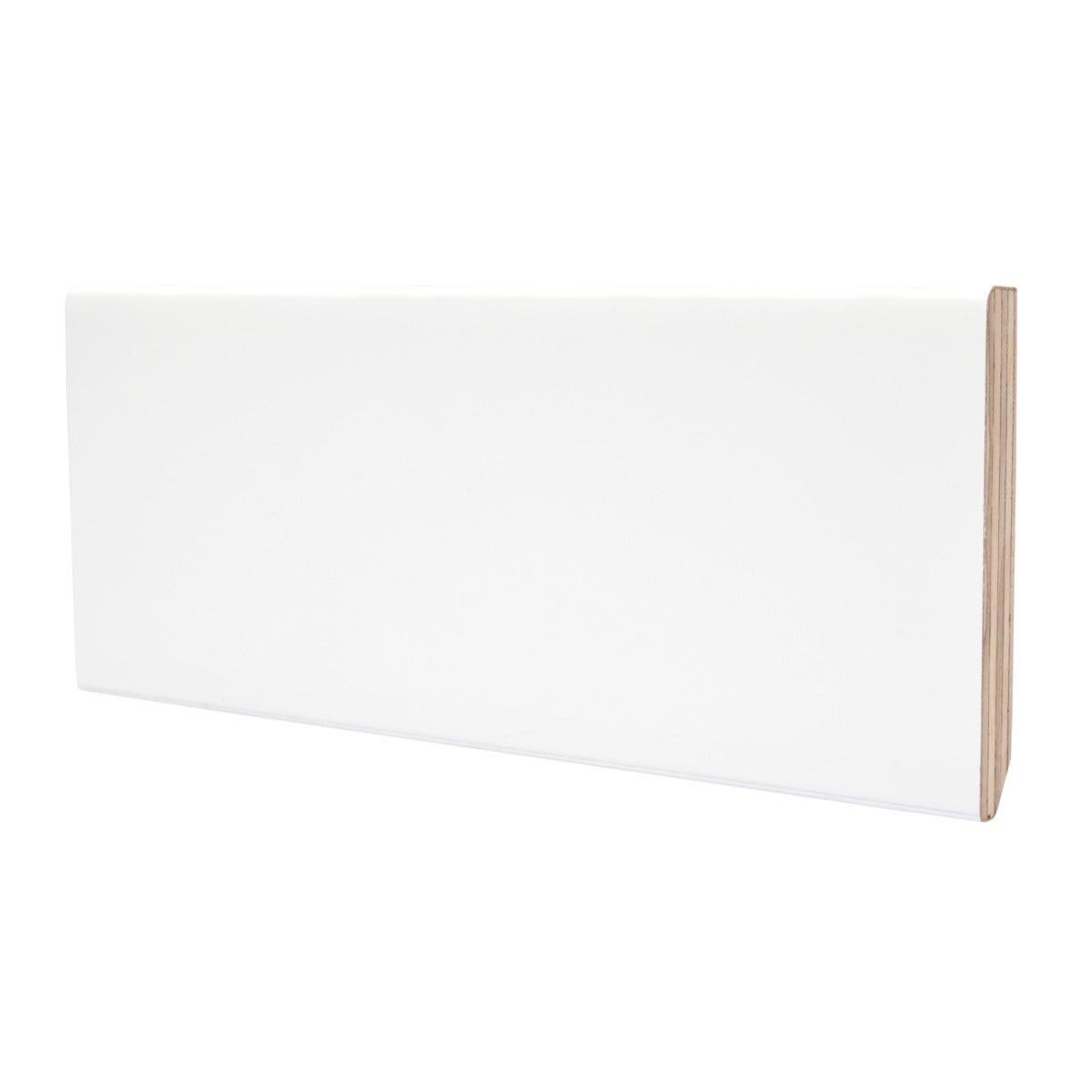 Battiscopa PREMIUM In Legno MASSELLO Squadrato 70x10 Laccato Bianco Li - Foto 9