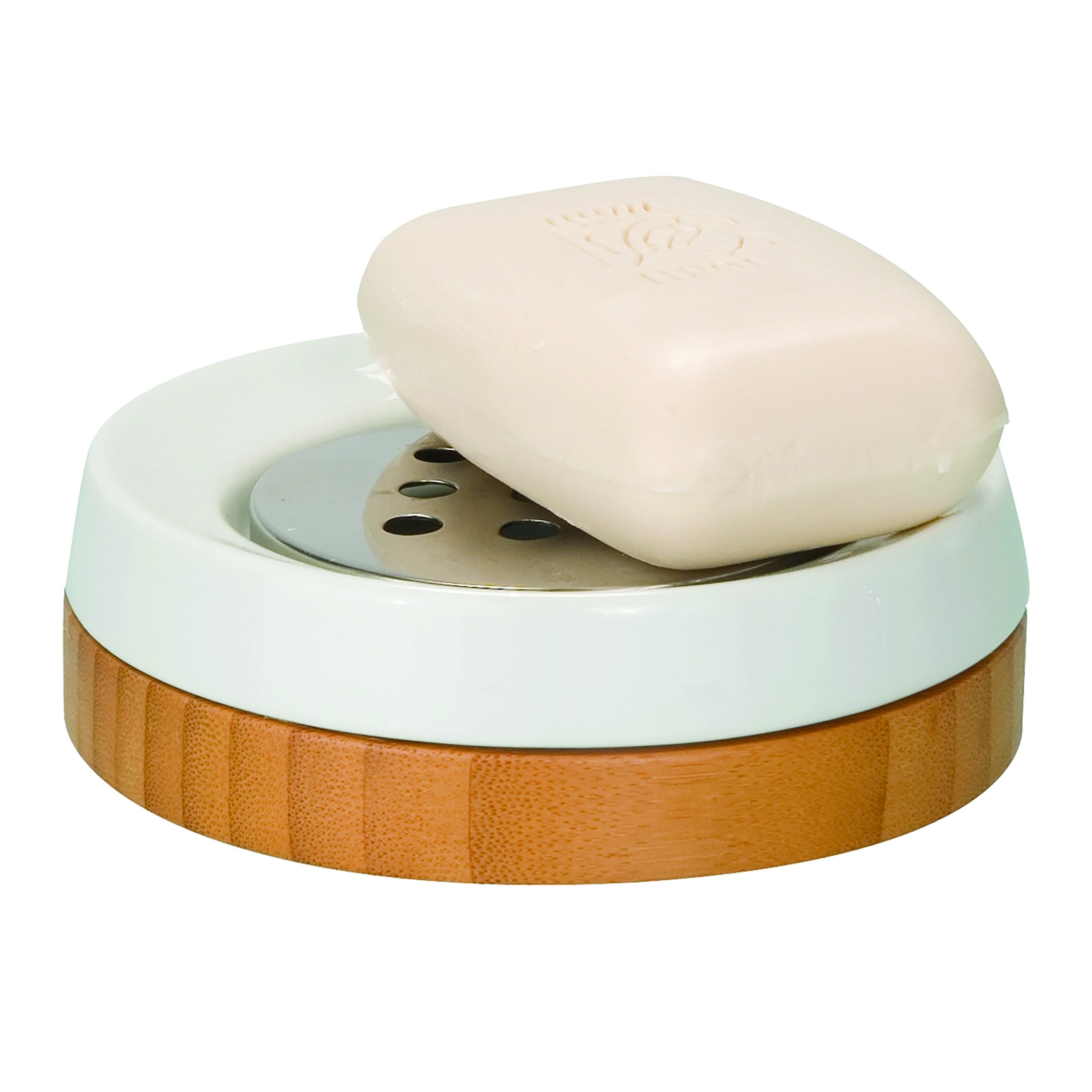 Box 12 Porta sapone bamboo chiaro