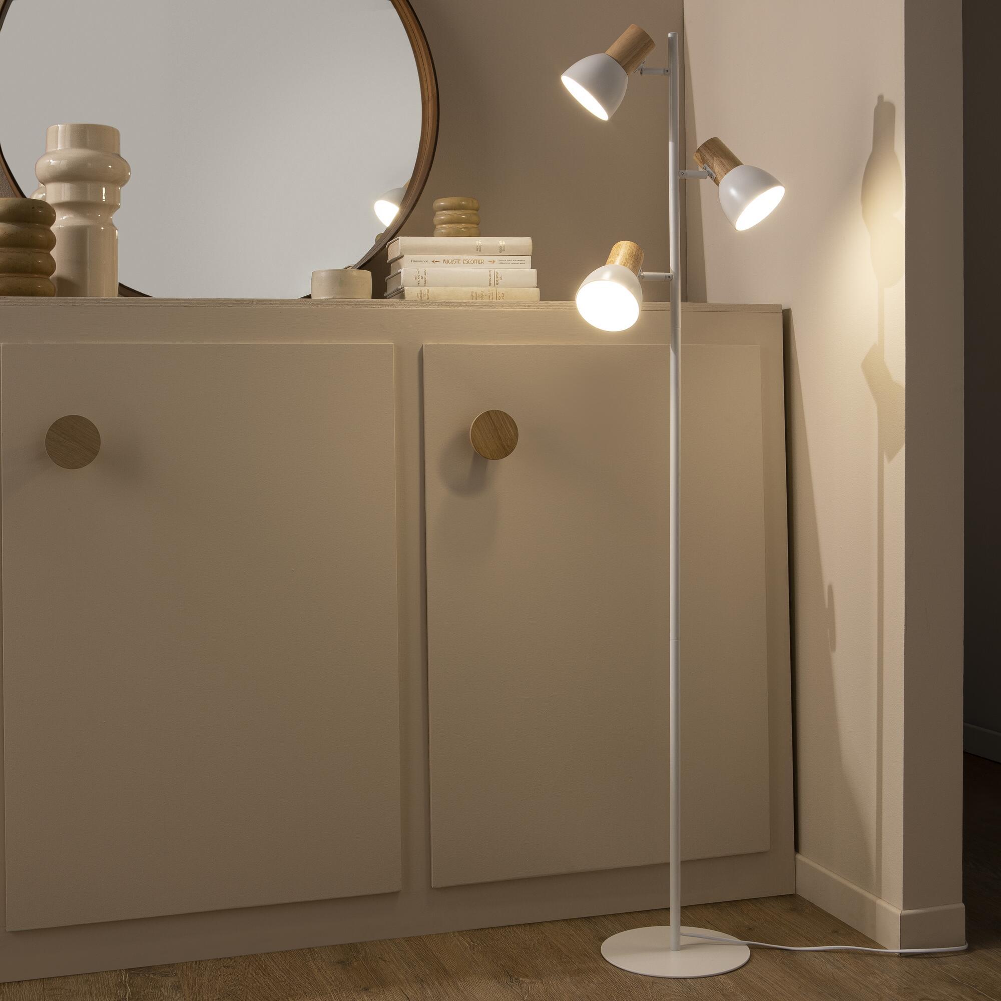 Lampada da terra Palloncini bianco, in ferro, H 140 cm, E14 MAX6W