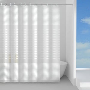 Bastone per tenda doccia curvo universale 90x90cm con asta angolare bagno  bianco