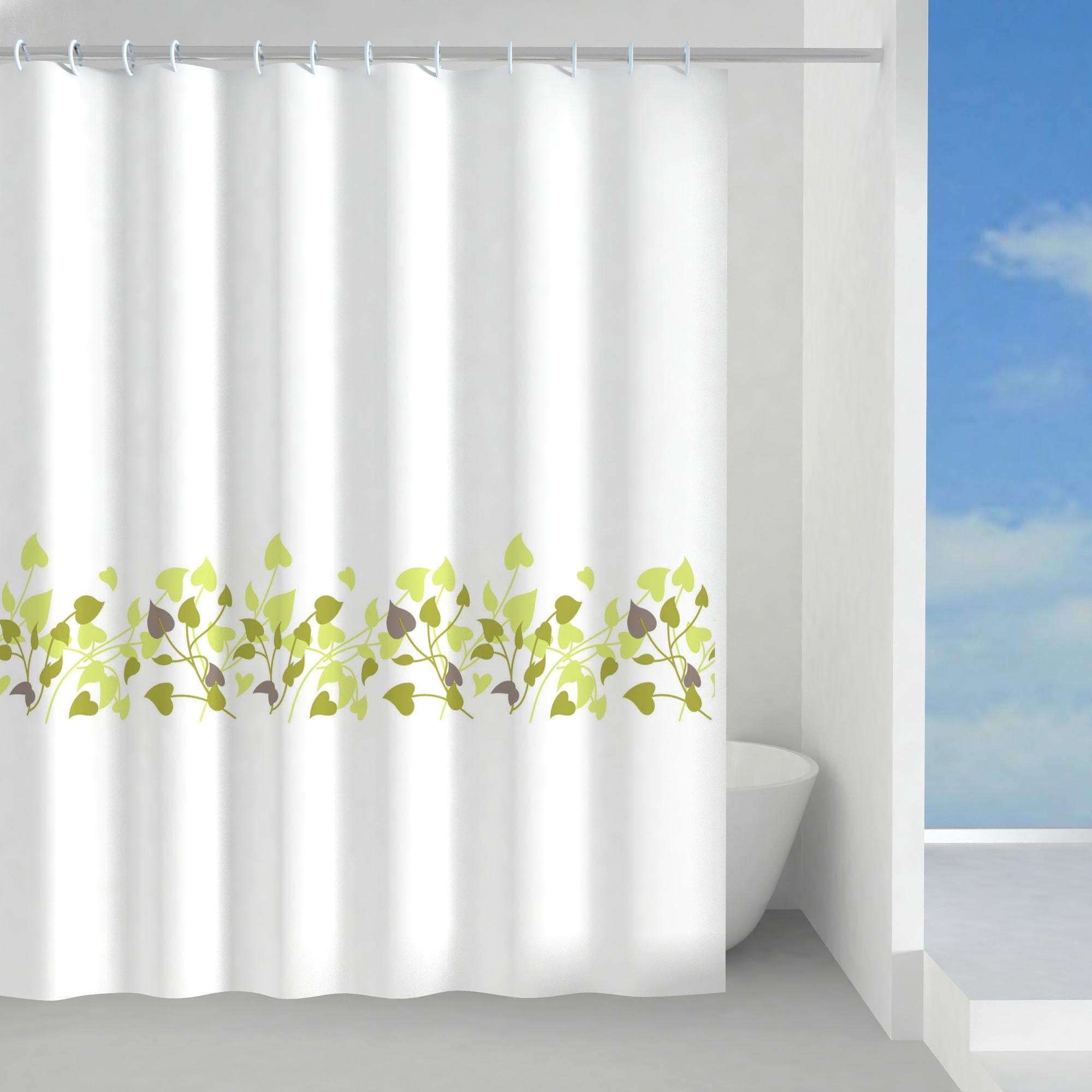 Tenda doccia Vivaio in poliestere verde L 240 x H 200 cm