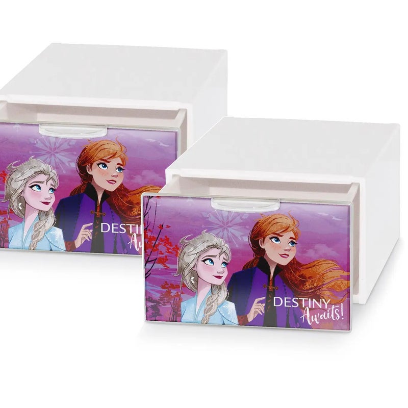 Cassettiera Frozen Qbox L 32 x P 37.5 x H 64 cm bianco