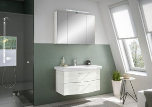 Armadietto da Bagno Bianco 25x25x170 cm in Truciolato