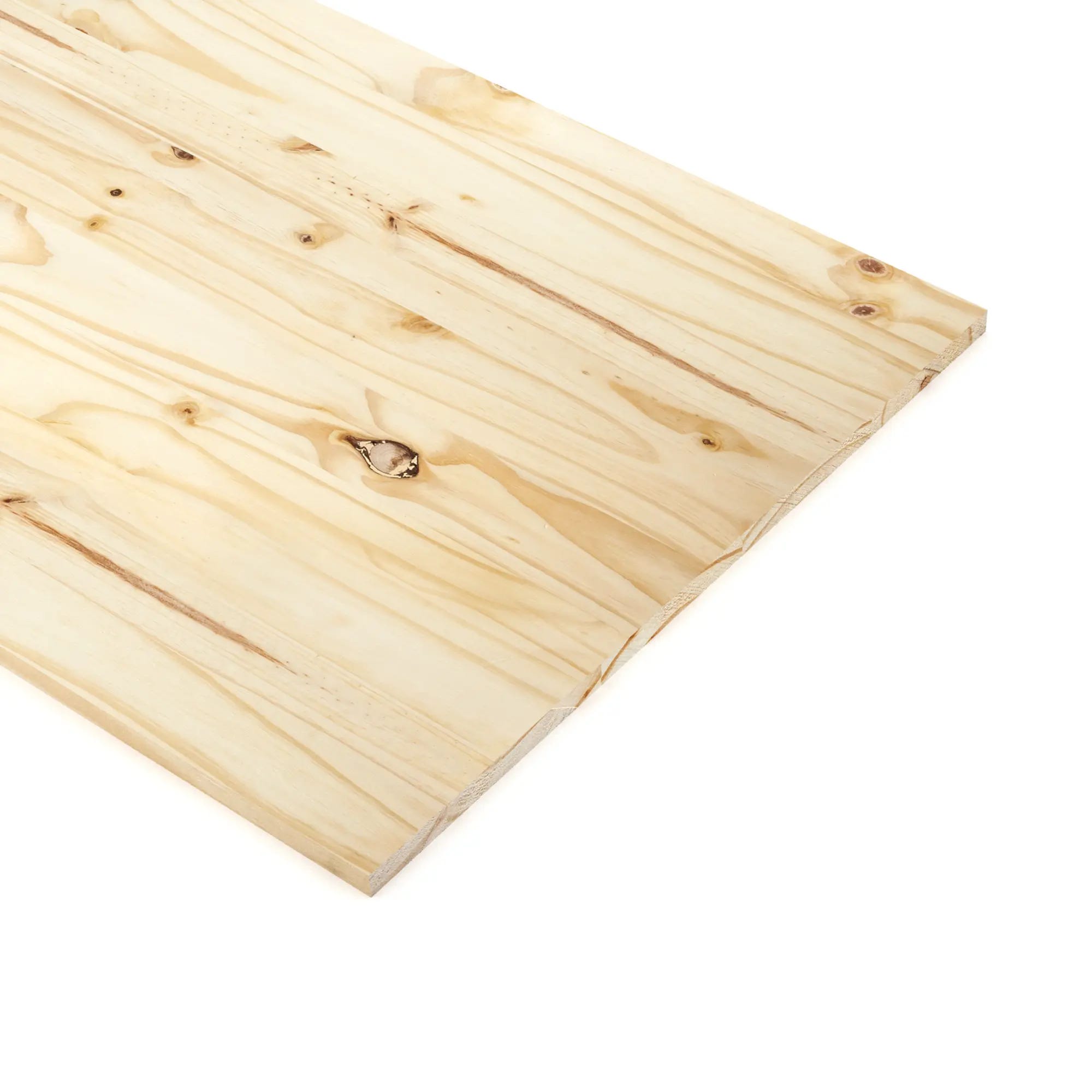Tavola legno lamellare Pino in legno 60 x 200 cm Sp 18 mm naturale
