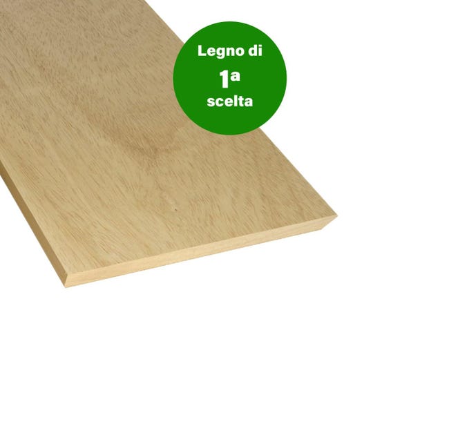 Tavola Lamellare In Legno Di Ayous, 1° Scelta 60 X 120 Cm Sp 18 Mm - Foto 10