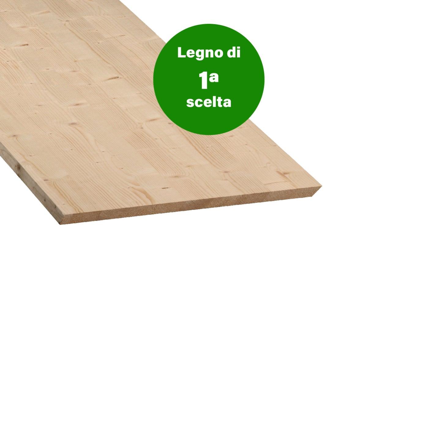 Tavola In Abete Lamellare Levigato - Misure 250x80x2,8 Cm - Ideale Per Fai Da Te E Progetti Di Falegnameria - Foto 5