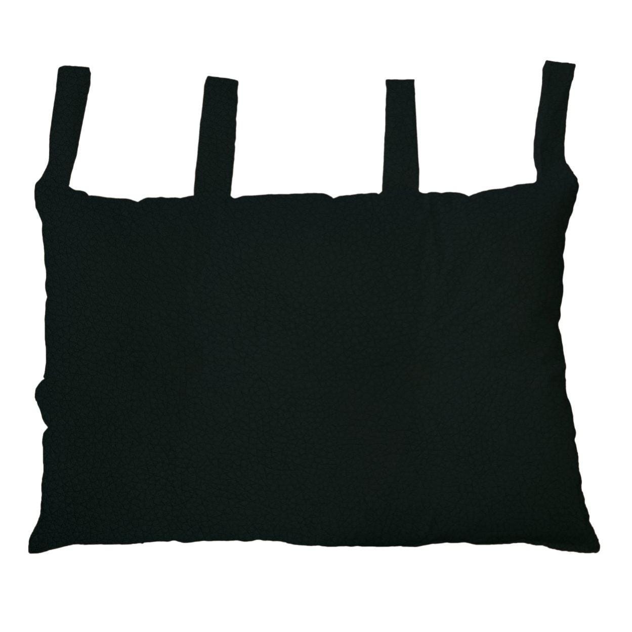 Cuscino massaggiante ecopelle nero 31x19x9,5 cm