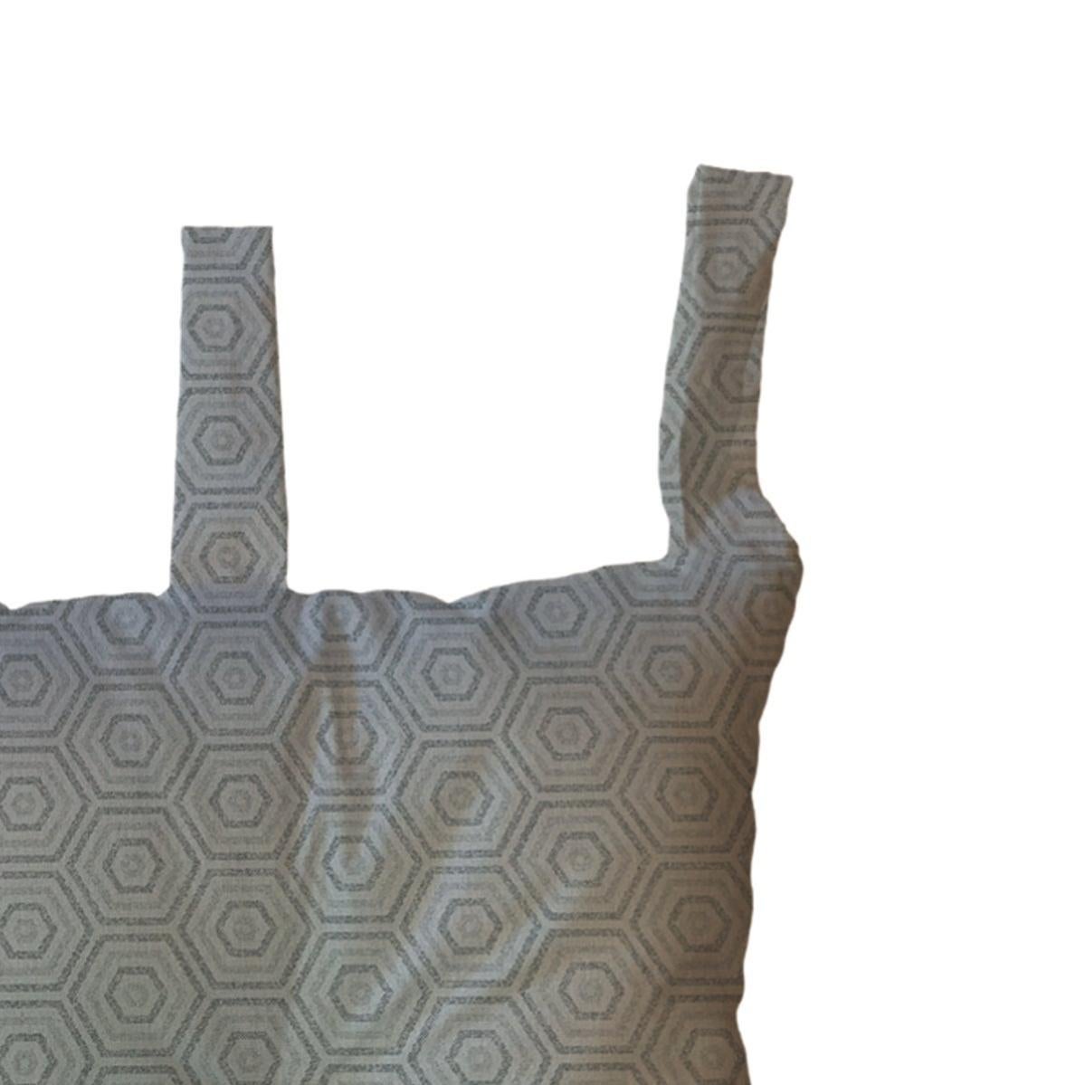 Homescapes Cuscino in vera pelle con motivo a rosette, 45 x 45 cm | Leroy Merlin