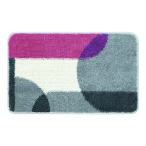 Tappeto Bagno,Tappetino Antiscivolo per Il Bagno,Rosa caldo, motivo a nido  d'ape Design ispirato alla natura con combinazione di colori mon,Soffice  Tappeto da Bagno in Microfibra,Assorbente,40 x 60 cm : : Casa e