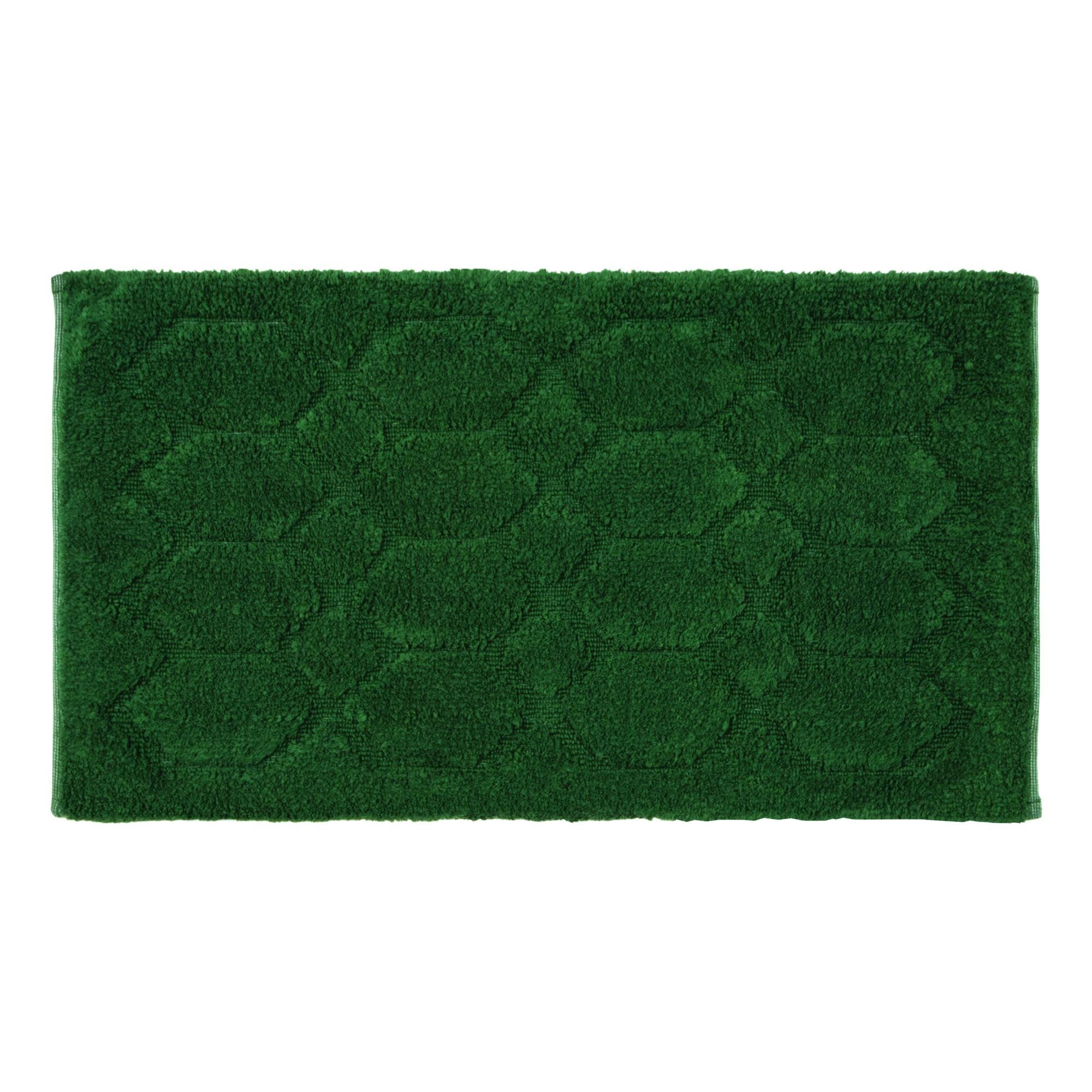 Tappeto bagno a forma di stella, 100% cotone, colore verde