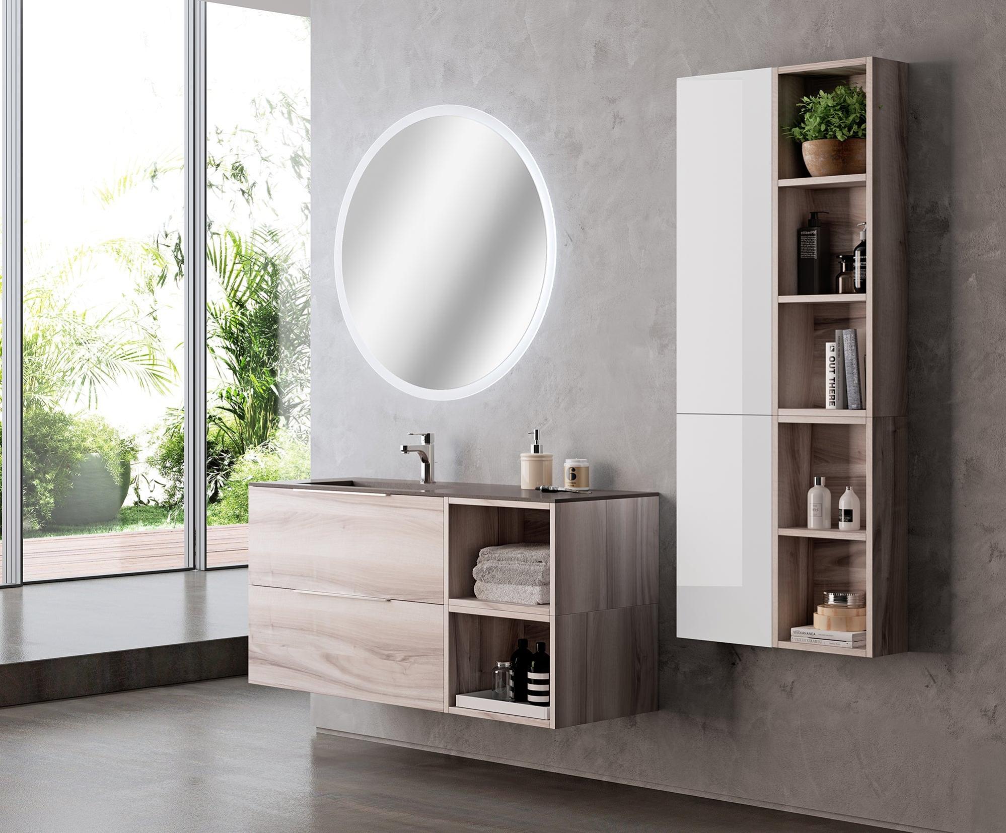 Armadietto Bagno A Terra Tiffany BADEN HAUS 1 Anta P 32 X L 34 X H 59 Cm Bianco Mdf 82111989